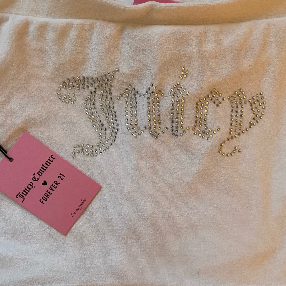 Juicy couture white terry cloth mini skirt - Picture 3 of 4